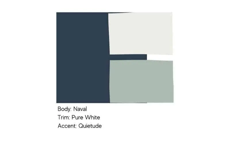 Naval SW 6244 paint swatch shown as a dark exterior body color